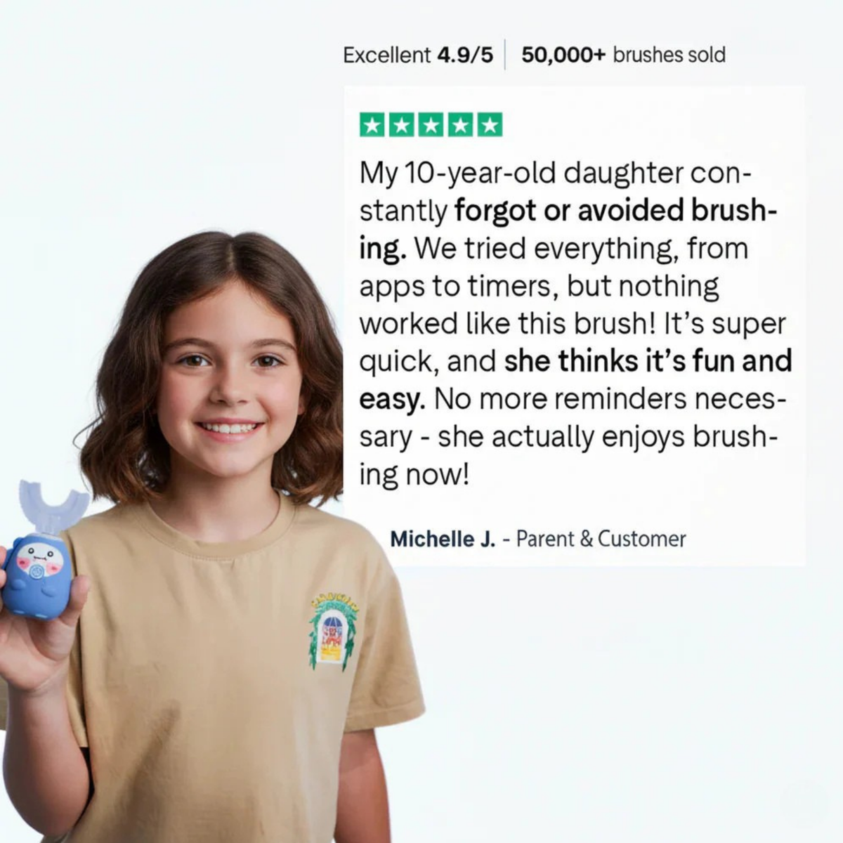 Verella Uni™ - Kids U-Shaped Electric Toothbrush